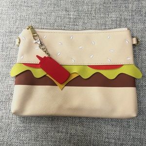 Can't Clutch This! Hamburger Clutch and Ketchup Keychain